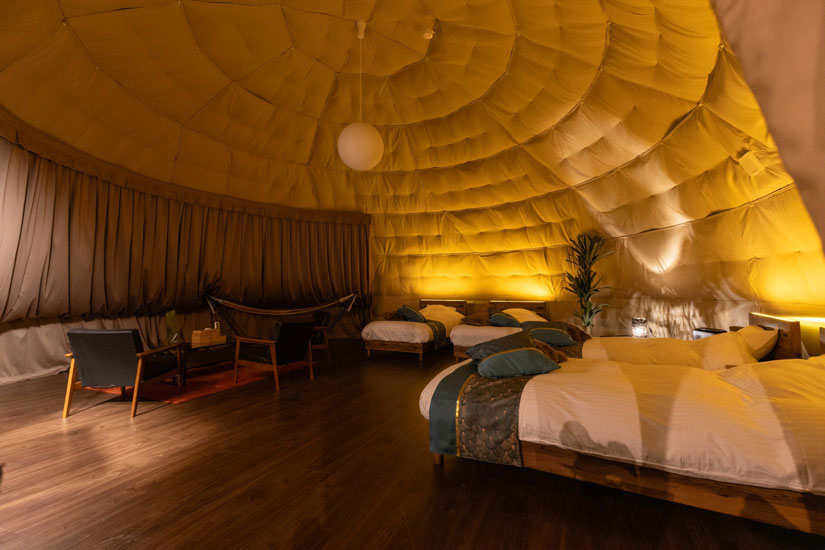 ドームテントの内観