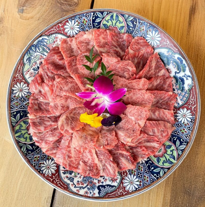 「飛騨牛カルビ盛合せ」