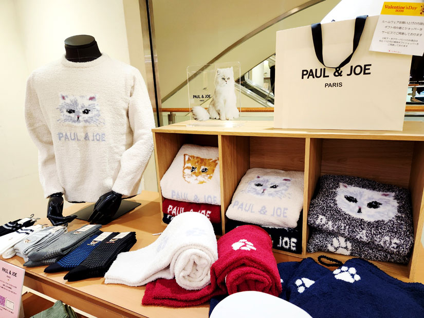 2/5(木)～2/25(水)【PAUL＆JOE／ポール＆ジョー】猫の顔＆肉球モチーフ