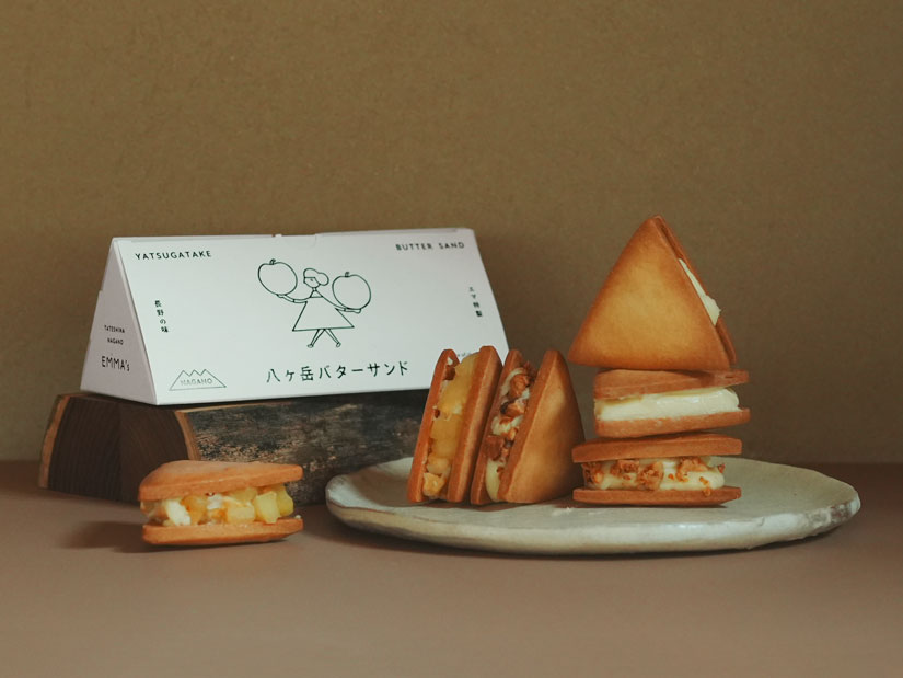 長野県茅野市の茅野駅ベルビア「8Peaks living（エイトピークス リビング）」内「エマズ フード＆グローサリー」バターサンド