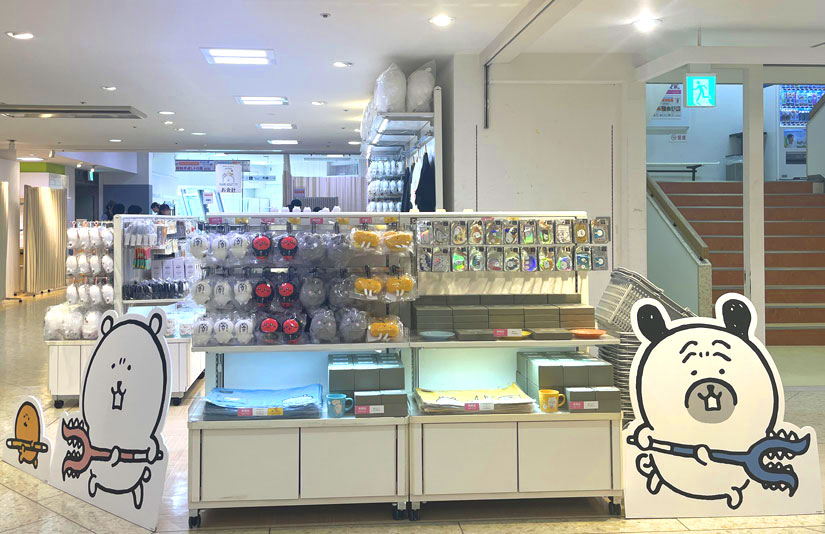 長野市ながの東急百貨店『ナガノマーケット POP UP SHOP』イベント会場。ちいかわなど