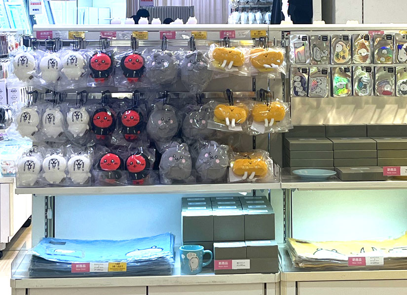 長野市ながの東急百貨店『ナガノマーケット POP UP SHOP』イベント会場。ちいかわなど