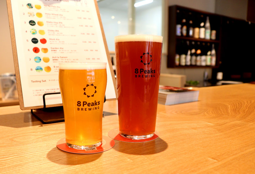 長野県茅野市の茅野駅ベルビア「8Peaks living（エイトピークス リビング）」地ビール
