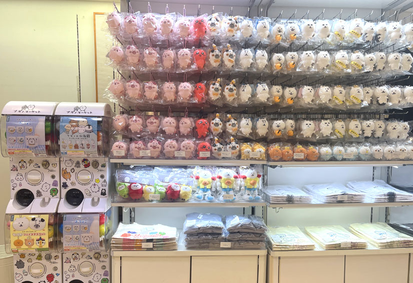 長野市ながの東急百貨店『ナガノマーケット POP UP SHOP』イベント会場。ちいかわなど