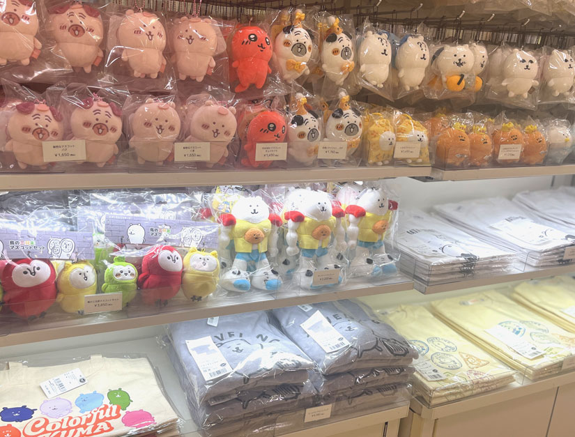 長野市ながの東急百貨店『ナガノマーケット POP UP SHOP』イベント会場。ちいかわなど