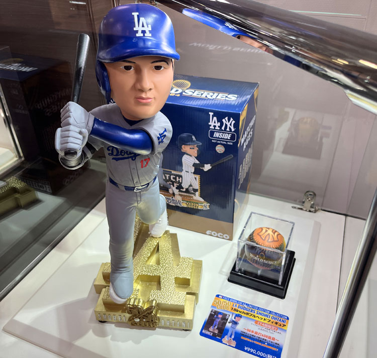 ながの東急イベント『日本人メジャーリーガー ミュージアム風ショップ』大谷選手