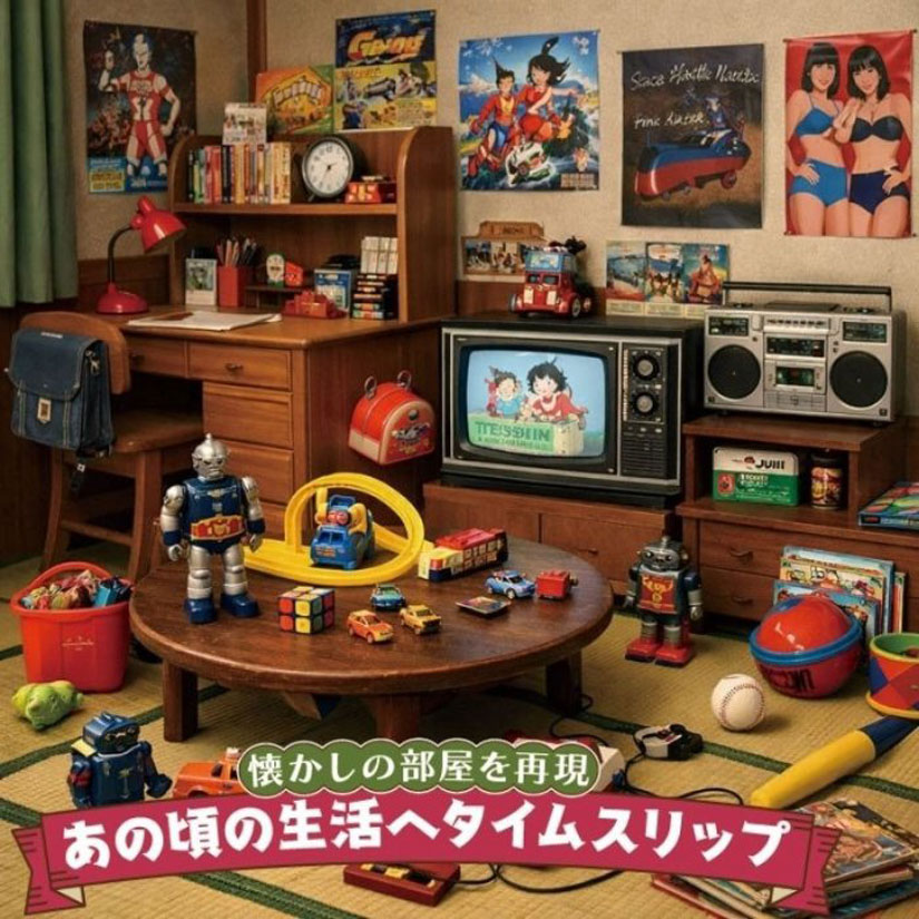 長野市-東急のGWイベント昭和レトロ展の部屋再現