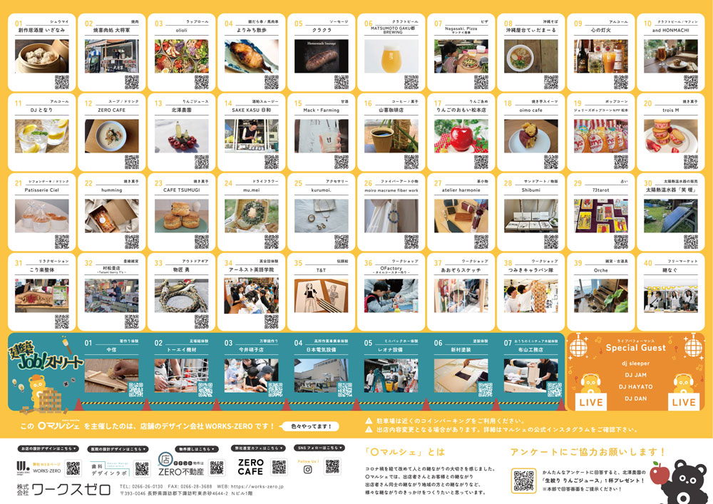 長野県松本市駅前マルマルシェイベントの出店リスト